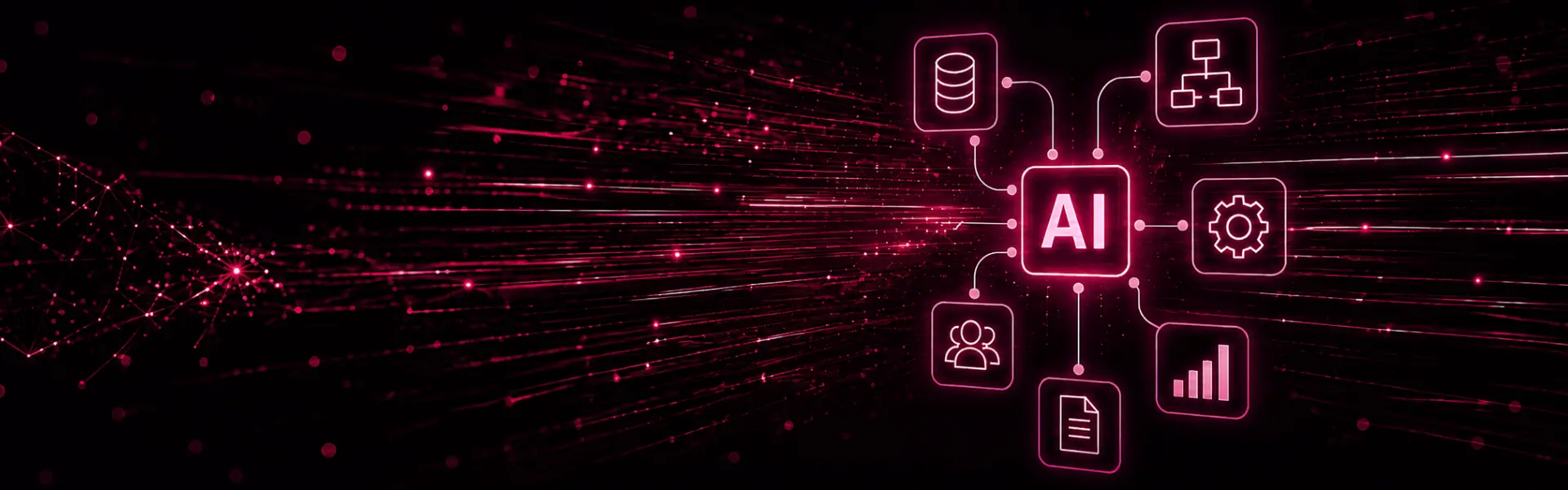 AI technology and digital automation concept